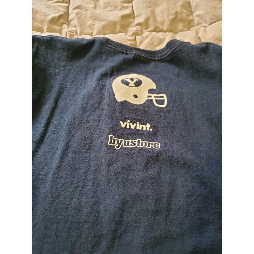 BYU Cougars Youth M & L Shirst Lot of 4 Football Rise Y Qualtrics Sports Camps - Picture 5 of 15
